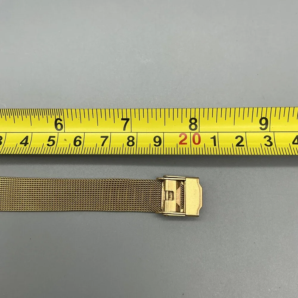 Skagen 16SGS Womens Watch 28mm Silver Gold Tone Mesh Band Date New Battery